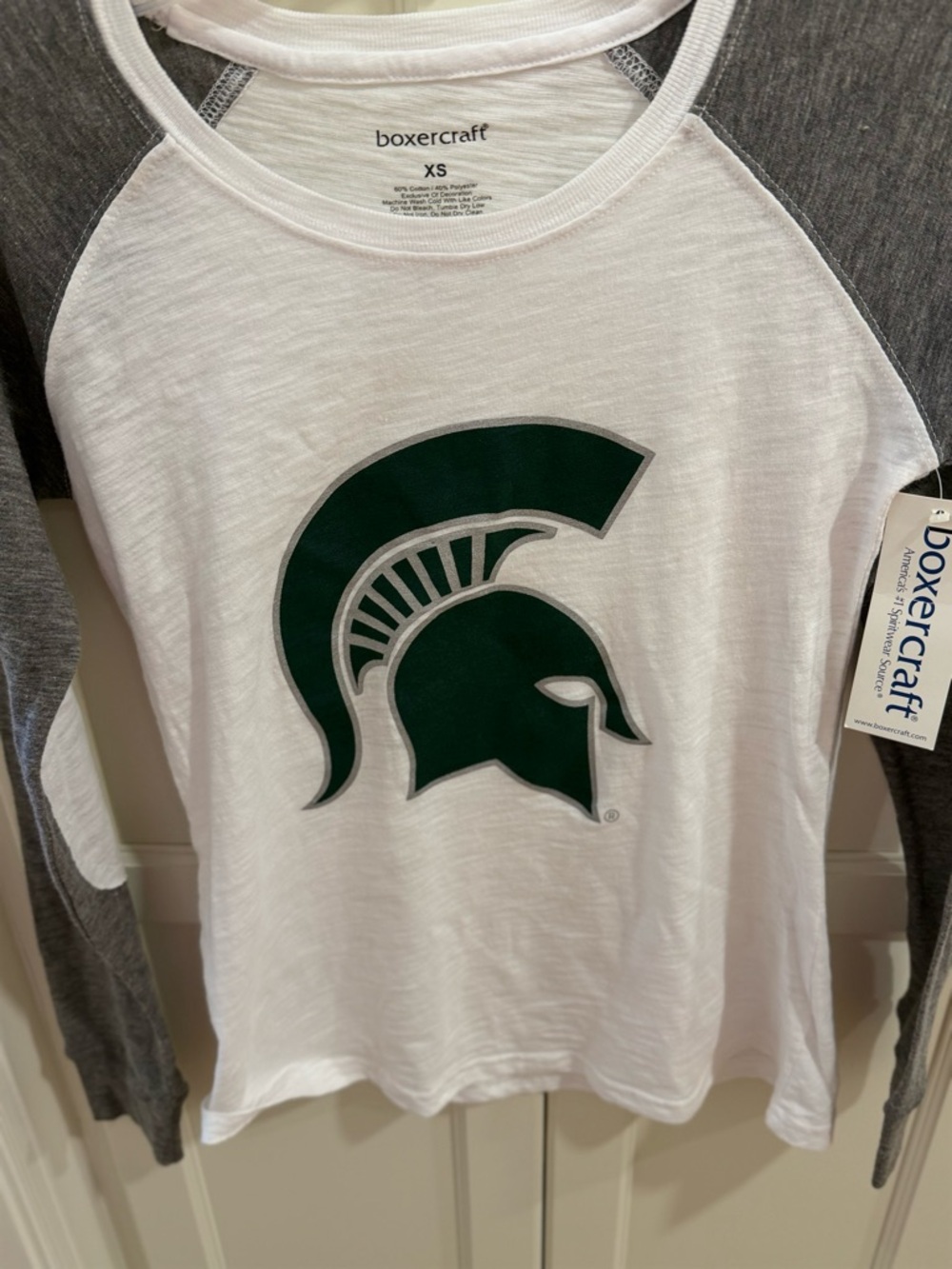 Michigan State, Boxercraft, Green Spartan Logo, XSmall